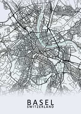 Basel Switzerland City Map