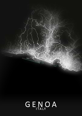 Genoa Italy City Map