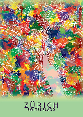 Zurich Switzerland Map