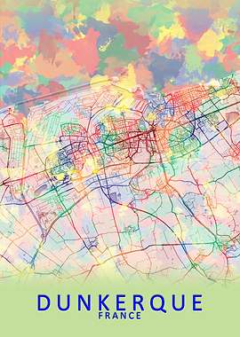 Dunkerque France City Map