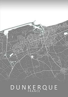 Dunkerque France City Map