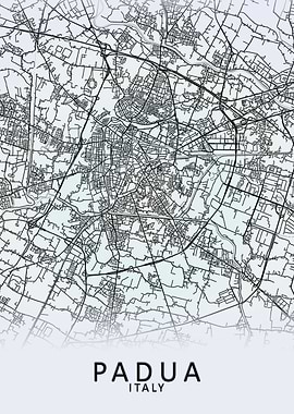 Padua Italy City Map