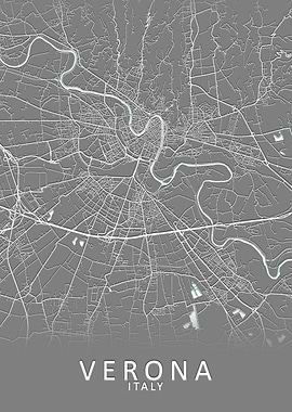 Verona Italy City Map