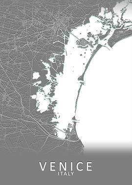 Venice Italy City Map