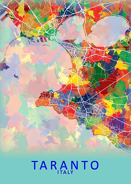 Taranto Italy City Map