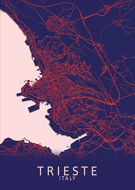 Trieste Italy City Map