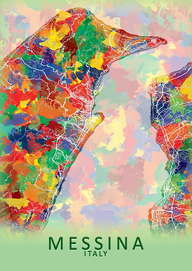 Messina Italy City Map