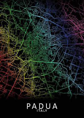 Padua Italy City Map