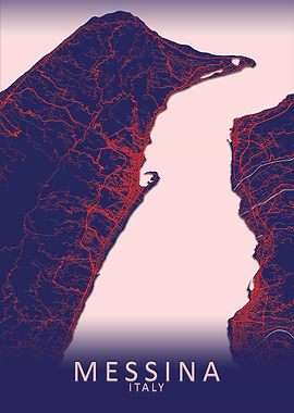 Messina Italy City Map