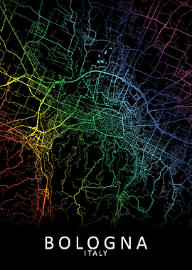 Bologna Italy City Map