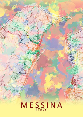 Messina Italy City Map