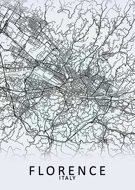Florence Italy City Map