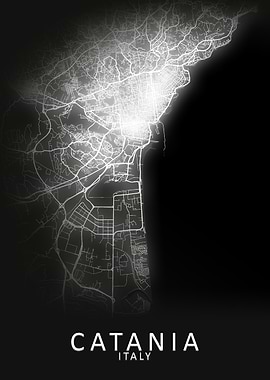 Catania Italy City Map