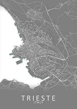 Trieste Italy City Map