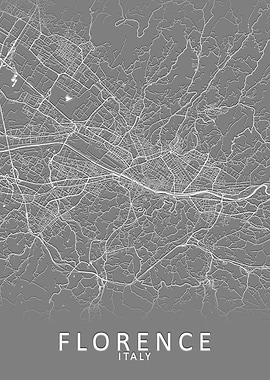 Florence Italy City Map