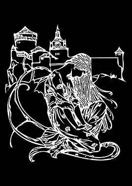 Woman Castle by the Sea