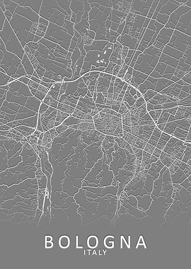 Bologna Italy City Map