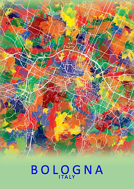 Bologna Italy City Map