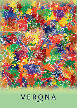 Verona Italy City Map