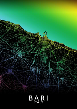 Bari Italy City Map