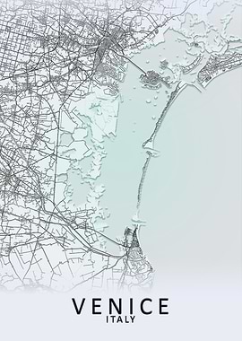 Venice Italy City Map