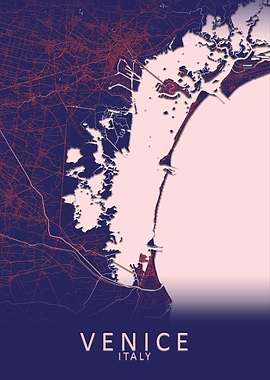 Venice Italy City Map