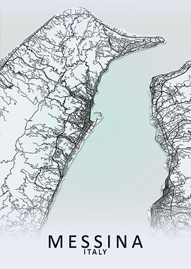 Messina Italy City Map