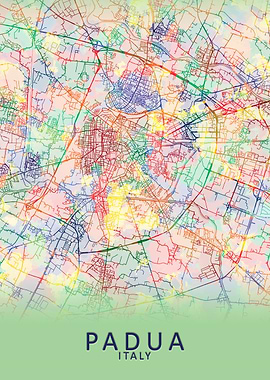 Padua Italy City Map