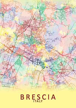 Brescia Italy City Map
