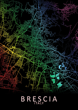 Brescia Italy City Map