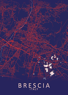 Brescia Italy City Map