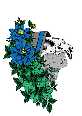 The floral and mecha robot