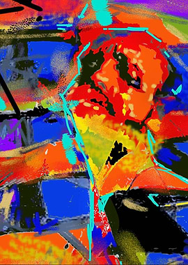 Komitas abstract portrait