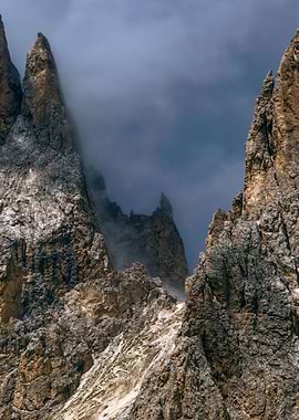 rocky mountain and cloud