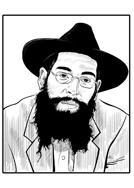 Matisyahu Ink Drawing