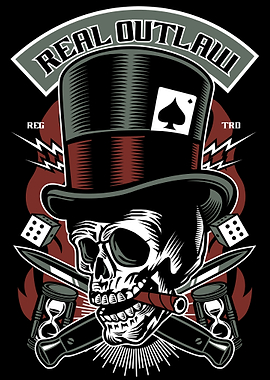 Real Outlaw Skull