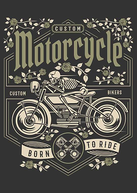 Skull Motorcycle