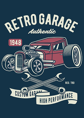 Retro Garage Hotrod