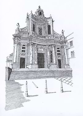 Pencil Architecture Art