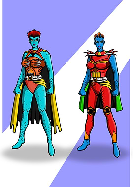 twin sis superhero