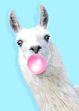 Llama Alpaca Bubblegum