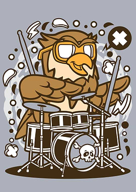 Owl Drummer
