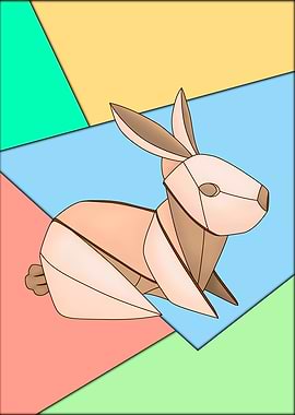 Origami bunny