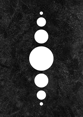 Aligned White Globes