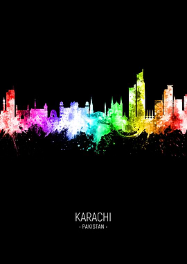 Karachi Pakistan Skyline