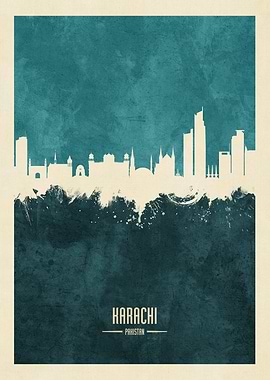 Karachi Pakistan Skyline