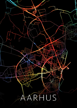 Aarhus Denmark City Map