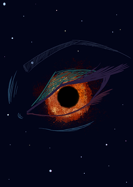 Black Hole Eye Art