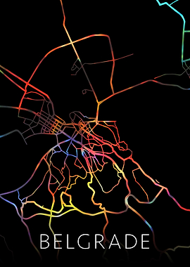 Belgrade Serbia City Map