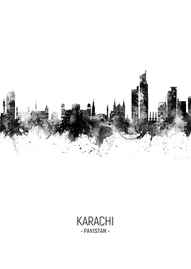 Karachi Pakistan Skyline